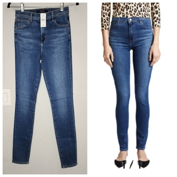 J Brand Denim - NWT J BRAND Carolina High Rise Skinny Jeans In Hewes Size 24 Stretch Denim